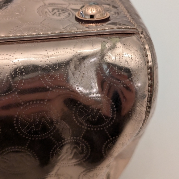 MICHAEL KORS Grayson Metallic Rose Gold Bag - Picture 15 of 15